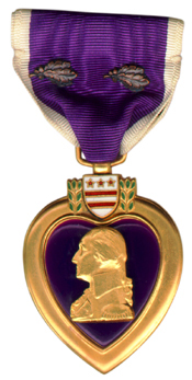 George Robb's Purple Heart medal.