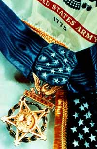 Photograph, Medal of Honor and Flags